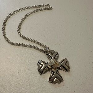 925 Jerusalem Cross Pendant Necklace